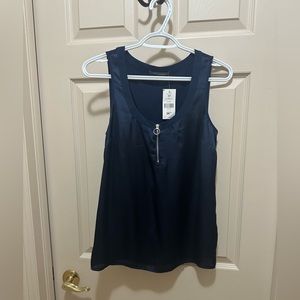 Suzy Shier dark blue top/blouse - size: small - brand new